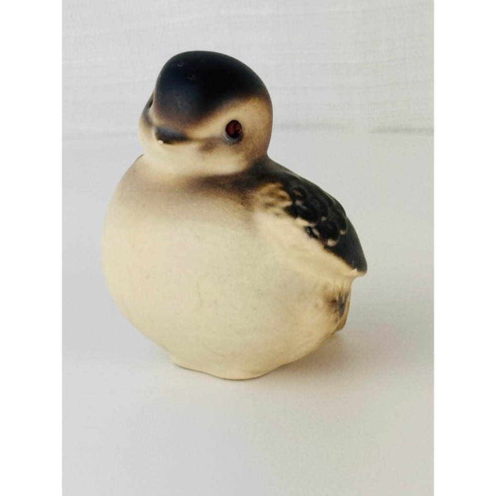 Vintage Porcelain Chickadee Sparrow Bird Figurine 2.5" Goebel Style Germany